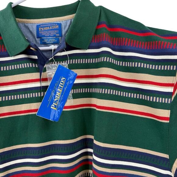 NEW Pendleton Vintage Striped Polo Shirt Sz XL - Picture 4 of 7